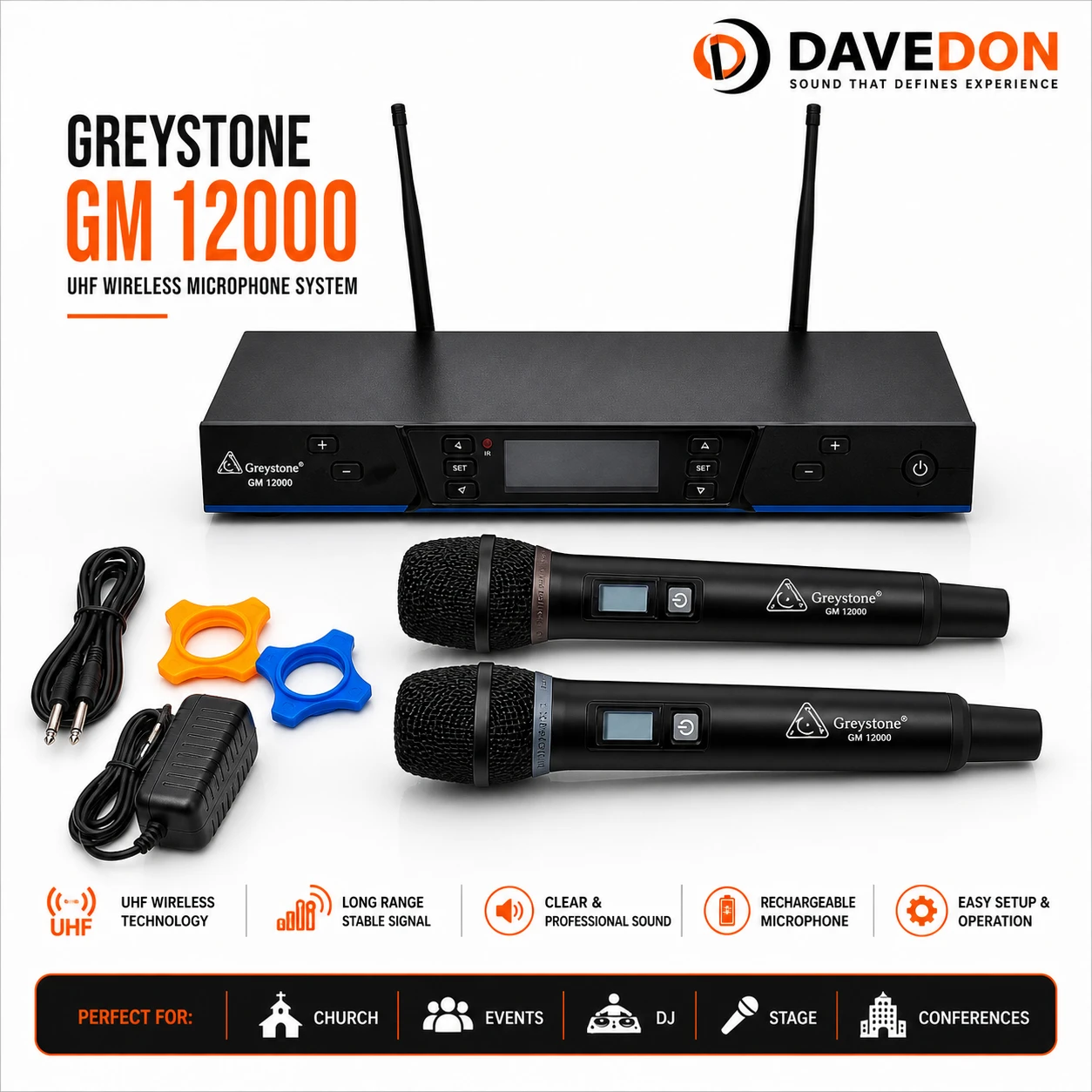 Greystone GM 12000 Professional wireless microphone