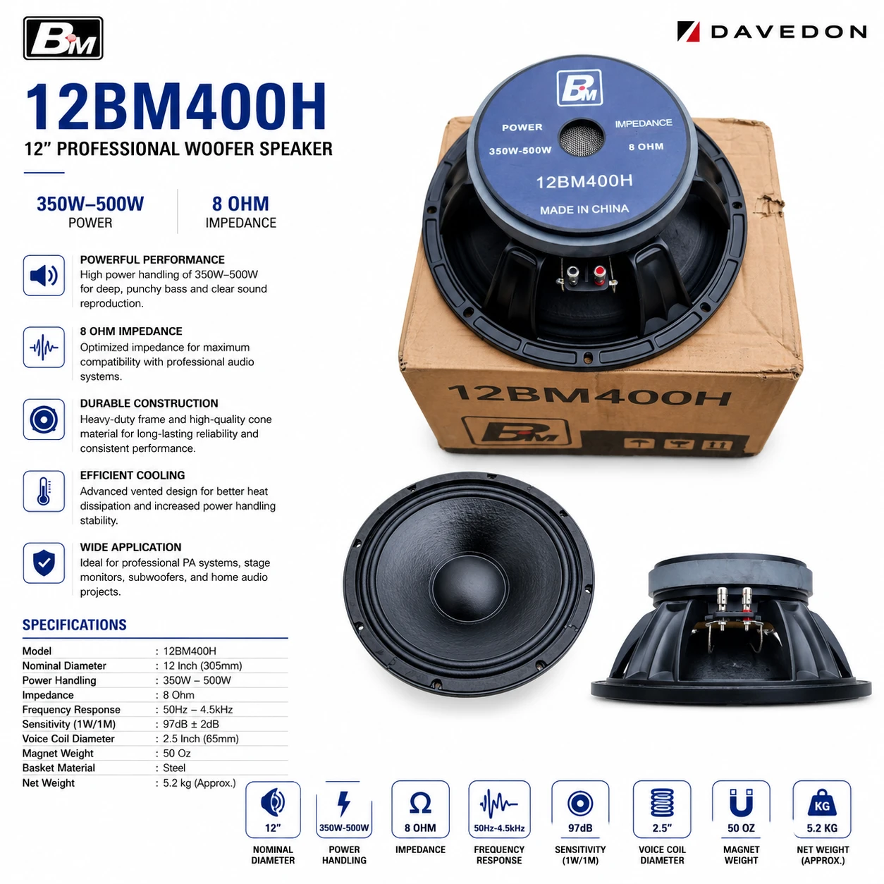 BM 12-Inch Professional S...