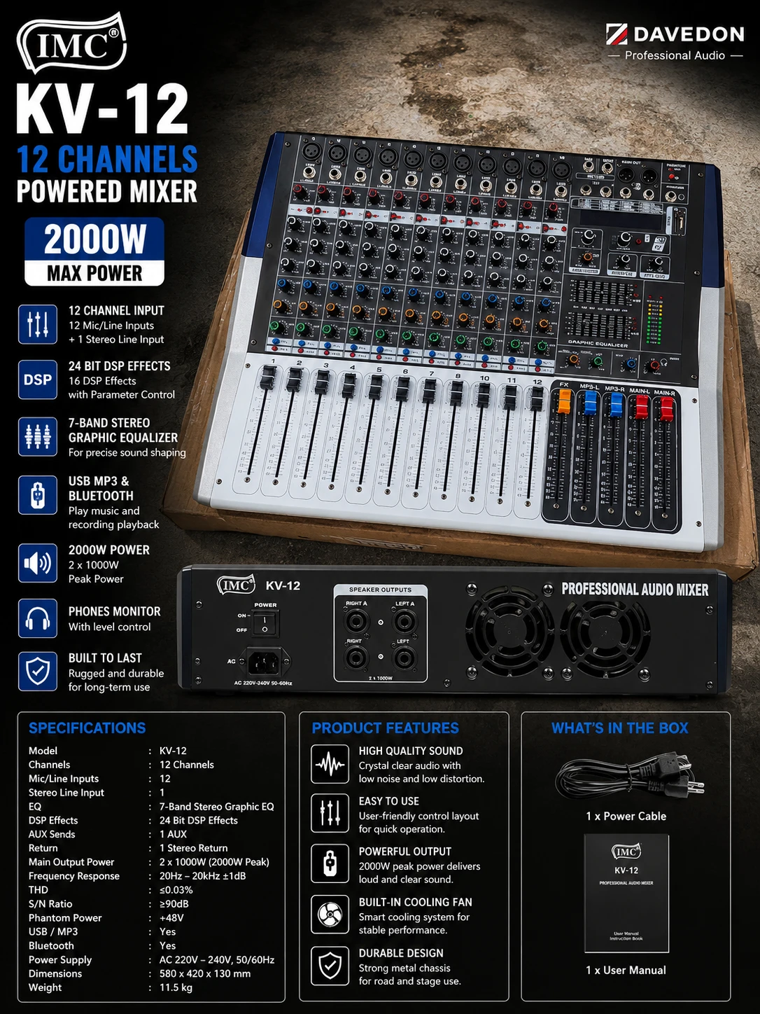 IMC KV12 12-Channel 2000W...